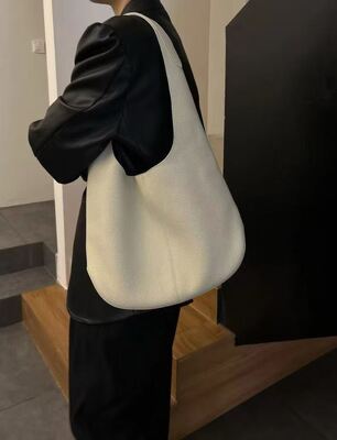 Genuine Leather Top-grain cowhide Lazy Style Large-capacity Tote Bag women's shoulder bag Tote Bag  Duffel Bag Diaper Bag