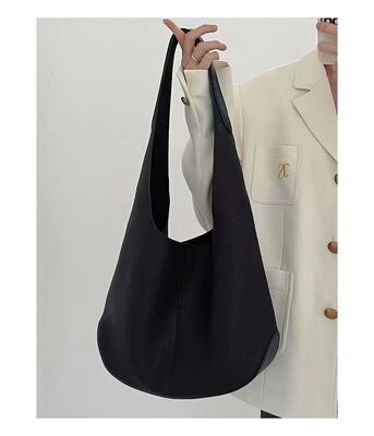 Genuine Leather Top-grain cowhide Lazy Style Large-capacity Tote Bag women's shoulder bag Tote Bag  Duffel Bag Diaper Bag