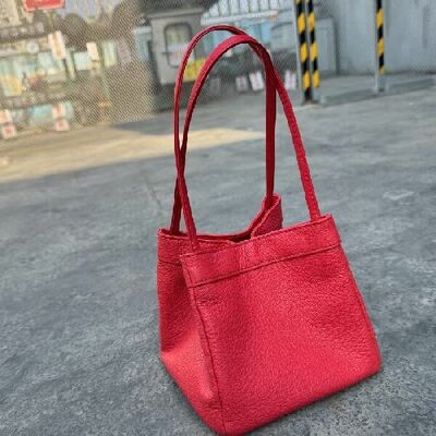 Sheepskin genuine leather bag Small Square Bag mini Handbag Crossbody Bag Shoulder Bag Basket bag women's fashion  Evening Bag China factory wholesale