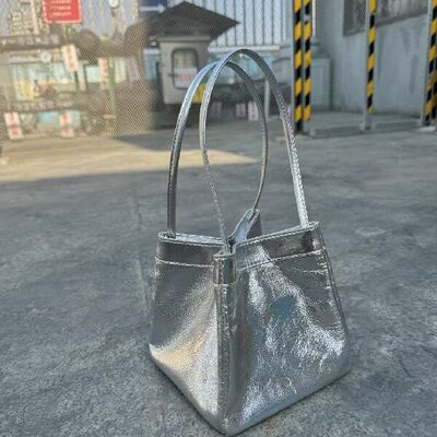 Sheepskin genuine leather bag Small Square Bag mini Handbag Crossbody Bag Shoulder Bag Basket bag women's fashion  Evening Bag China factory wholesale