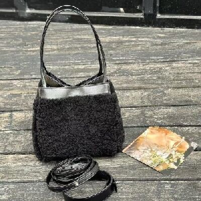 Women's Lamb Fur Small Square Bag genuine leather bag Handbag Crossbody Bag Shoulder Bag Waist Bag Basket bag Evening Bag China factory wholesale