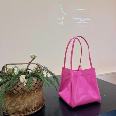 Mini Shoulder Bag for Women Top-grain Oil-Waxed Cowhide Small Square Basket Bag Evening Bag genuine leather bag mini Handbag Crossbody Bag 