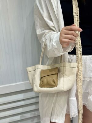 Top-Grain Full-Grain Cowhide Pocket Bag women's mini genuine leather shoulder bag Crossbody Bag Bucket Bag Basket bag China factory wholesale