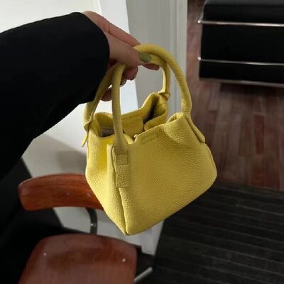 Top-Grain Full-Grain Cowhide genuine leather handbag  Basket Style Handheld Crossbody Bag Shoulder Bag Women's fashion Evening Bag China supplier wholesale