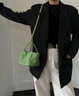 Top-Grain Full-Grain Cowhide genuine leather handbag  Basket Style Handheld Crossbody Bag Shoulder Bag Women's fashion Evening Bag China supplier wholesale