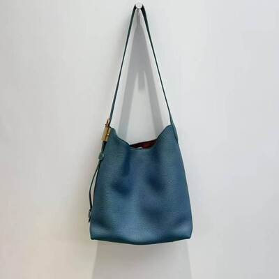 Women's genuine leather shoulder bag Top-Grain Full-Grain Cowhide Bucket Crossbody Bag Tote bag work bag China factory wholesale