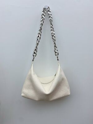 Top-Grain Cowhide Natural Crease Chain Shoulder  Crossbody  bag genuine leather handbag China manufacturer wholesale underarm bag