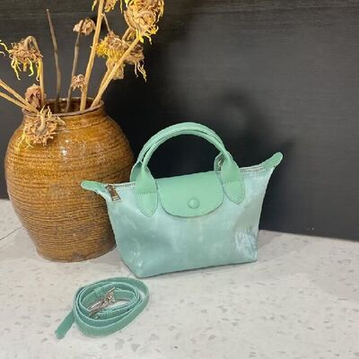 Mini genuine leather handbag shoulder bag Velvet Satin Cowhide Handheld Crossbody Bag Clutch Hobo Bag Evening Bag China factory wholesale