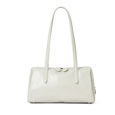 Women's genuine leather bag Top-Grain Oil-Waxed Cowhide Large Capacity Tote Shoulder Bag underarm bag Minimalist Bag China factory wholesale