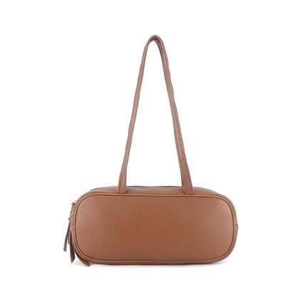 Women's genuine leather Top-Grain Cowhide Natural Crease Shoulder Bag underarm bag Baguette Bag China manufacturer wholesale