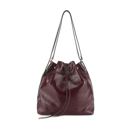 Top-grain oil-waxed cowhide genuine leather Large-capacity drawstring shoulder bag backpack Duffel Bag Fashion Bags for Women Wholesale backpack Supplier