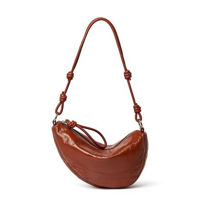 Top-Grain Oil-Waxed Cowhide Cloud-Shaped Dumpling Bag  Fashion Bags for Women genuine leather shoulder bag crossbody bag underarm bag wholesale