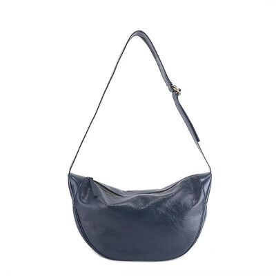 Top-Grain Oil-Waxed Cowhide Large Capacity Dumpling Bag genuine leather shoulder bag crossbody bag tote bag underarm bag China supplier wholesale