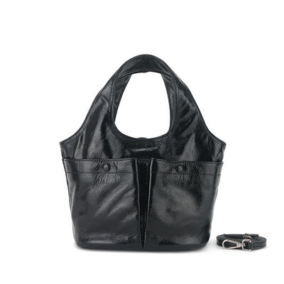 Top-Grain Oil-Waxed Cowhide Pocket genuine leather handbag Tote bag Crossbody Bag shoulder bag Clutch Women's Handbag