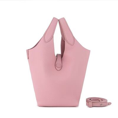 Top-Grain Full-Grain Cowhide genuine leather Basket Tote Bag (with Inner Pouch) shoulder bag crossbody bag handbag Tote Bag Women's leather bag Handbag