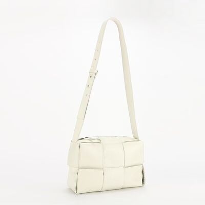 Minimalist Vintage Bag Top-Grain Oil-Waxed Cowhide Woven genuine leather  Crossbody Bag women's leather handbag shoulder bag China supplier 