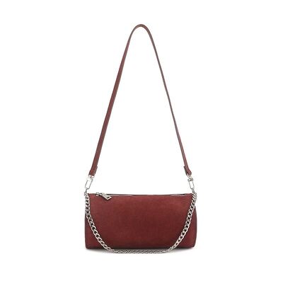 Top-Grade High Mercerized Frosted Cowhide Cylinder Bag Women's genuine leather fashion Crossbody Clutch Bag Shoulder Bag