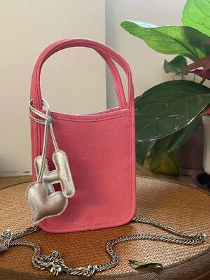 Mini genuine leather handbag shoulder bag croosbody bag for women Top-Grain Cowhide Chain Phone Bag  crossbody shoulder bag China supplier  wholesale