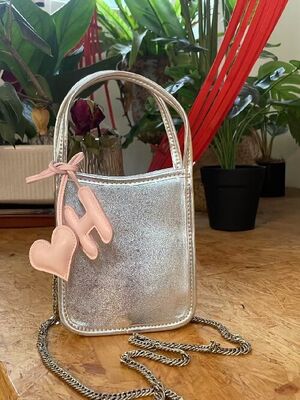 Mini genuine leather handbag shoulder bag croosbody bag for women Top-Grain Cowhide Chain Phone Bag  crossbody shoulder bag China supplier  wholesale