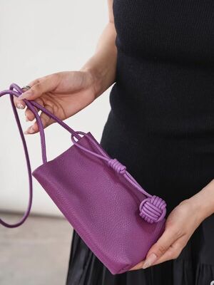 Women's genuine leather cell phone bag mobile phone bag Top-Grain Full-Grain Cowhide Phone Bag shoulder crossbody bag OEM Bag Manufacturer 