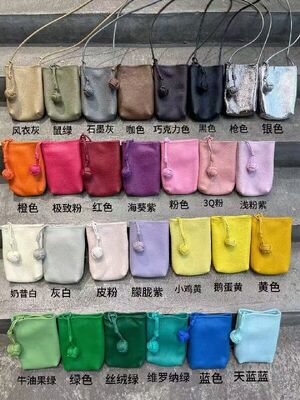 Women's genuine leather cell phone bag mobile phone bag Top-Grain Full-Grain Cowhide Phone Bag shoulder crossbody bag OEM Bag Manufacturer 