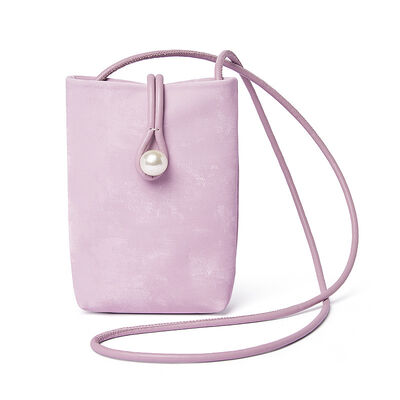 Vintage Women's genuine leather bag Velvet Satin Cowhide Phone Case bag cell phone bag mini shoulder crossbody bag China supplier wholesale