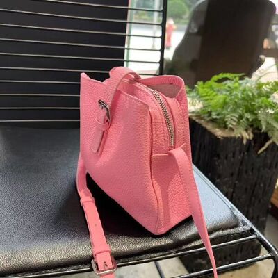 Top-Grain Full-Grain Cowhide Crossbody Bag women's Mini genuine leather shoulder bag cell phone bag mobile phone bag China OEM factory wholesale