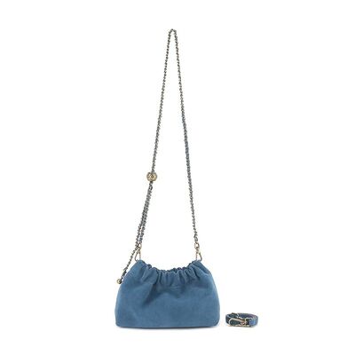 Top-Grain High-Mercerized Frosted Cowhide Pleated Cloud Bag Mini Women's Genuine leather shoulder bag crossbody bag China supplier wholesale Crossbody Bags 