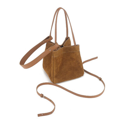 Shoe-Material Grade Frosted Cowhide Small Square Bag women's genuine leather mini handbag crossbody bag shoulder bag China supplier wholesale