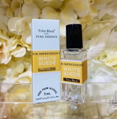 White Suede 5ml alcohol-free  Roll-on perfume oil  fragrance  French perfume Long - lasting perfume Citrus fragrance Women's perfume OEM China manufacturer supplier
