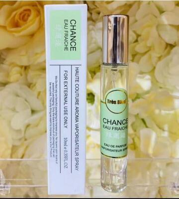 Chance eau Fraiche 10ml mini Women's perfume elegant Gentle Non-irritating  Portable  Perfume Fresh fragrance  Premium French  perfume OEM factory wholesale