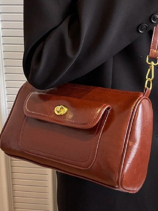 Vintage Bag Top-grain Full-grain Cowhide genuine leather shoulder bag Crossbody Bag Work Bag underarm bag women's fashion bag Wholesale