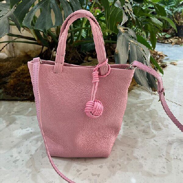 Top Grain Full-Grain Cowhide Handheld Crossbody Bag genuine leather bag China factory wholesale women's fashion handbag shoulder crossbody bag Bucket Bag