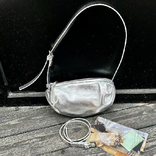 Mini genuine leather shoulder bag crossbody bag handbag for women Top-Grain Oil-Waxed Cowhide Candy Bag  Waist Bag China supplier wholesale