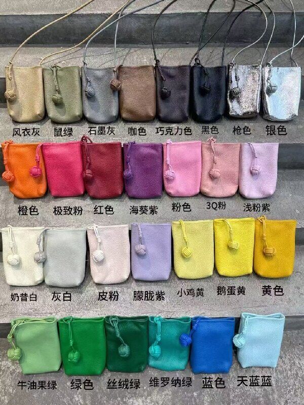 Women's genuine leather cell phone bag mobile phone bag Top-Grain Full-Grain Cowhide Phone Bag shoulder crossbody bag OEM Bag Manufacturer 